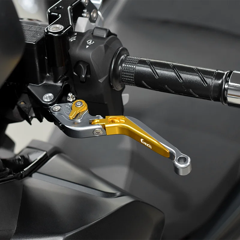 Chekis Is Suitable for Sym Husky Adv300 Adx300 Modified Brake Handle, Handbrake Lever with Parking Function, Brake Horn with Parking Function