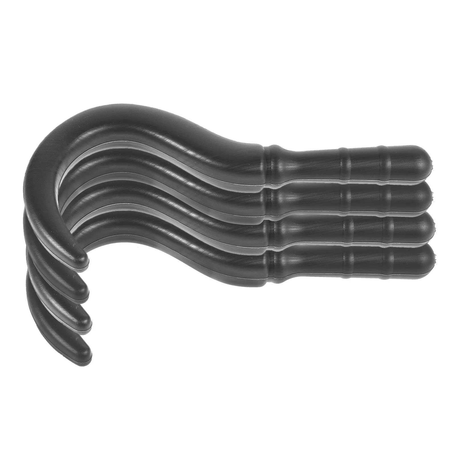 4 قطع من إكسسوارات أزياء يدوية بخطاف من البلاستيك الواقعي للبالغين، زينة حفلات الهالوين، مجموعة القراصنة التنكرية