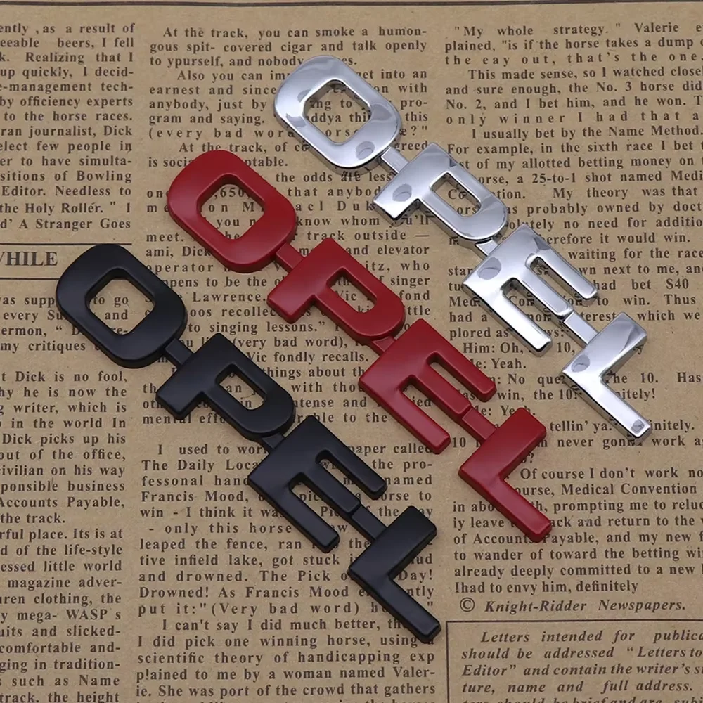 1Pcs Car Stickers For OPEL Zafira Mokka Insignia Calibra Letter Emblem 3D Metal  Sticker Accessories Tail Rear Trunk Decals