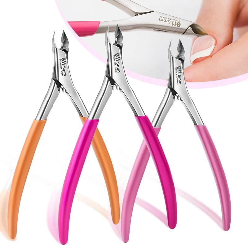 Cuticle clippers Dead skin scissors Nails Stainless steel nail remover Nail clippers with sharp blades Pedicure tools Nail care