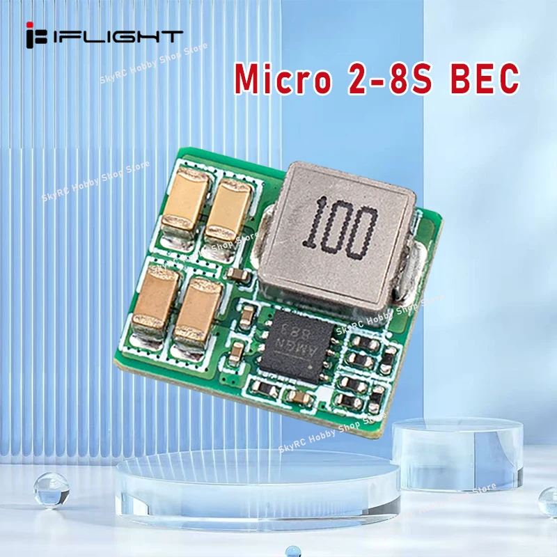 

iFlight Micro 2-8S BEC Voltage Regulator Module 5V/12V Output 6V-35V Input Step-down Switch Mode for RC FPV Racing Freestyle