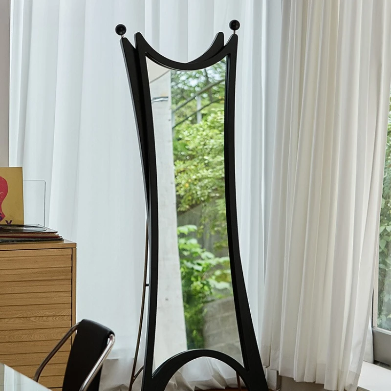 

Retro full-length mirror Floor Household full-length Special-shaped removable cloakroom Bedroom