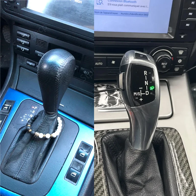 Gear Shift Knob Lever for BMW 3 series E46 E60 E90 E91 E92 E93 E38 E39 E53 X3 E83 320d 320i 323i 328i 330i With LED light