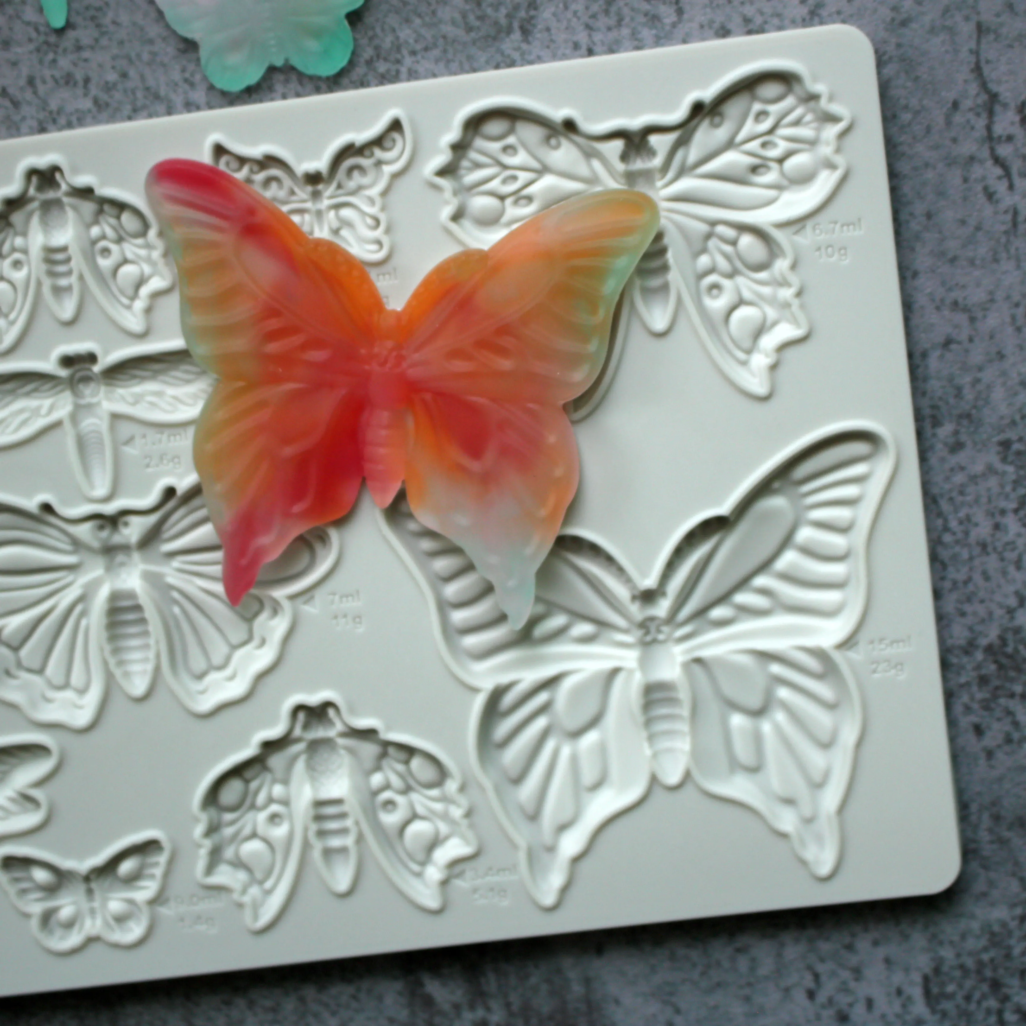 Insect Butterfly Dragonfly Silicone Mold Fondant Cake Decorating Silicone Mold Clay,Sugarcraft Chocolate Baking Tool，Kitchenware
