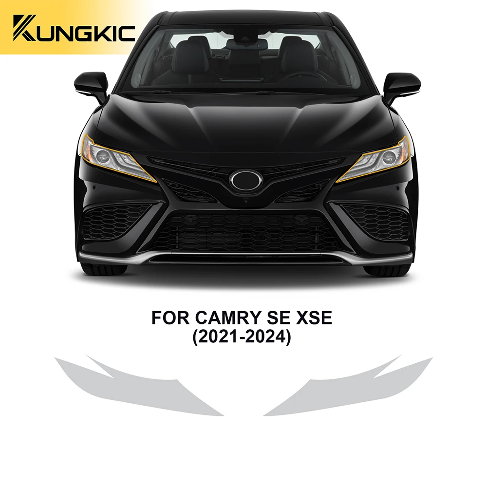 

KUNGKIC Защитная пленка для фар Toyota Camry SE XSE 2021-2024 Защитная пленка для предварительно срезанных красок PPF прозрачный бюстгальтер тпу прозрачные аксессуары