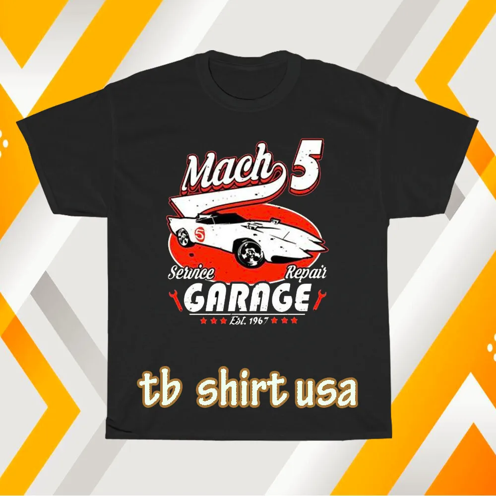 New 58 SPEED RACER MACH 5 Logo Unisex TShirt Funny Size S to 5XL