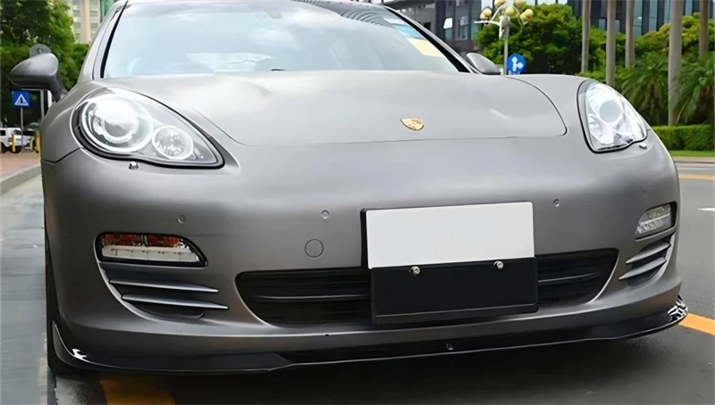 For Porsche Panamera 2010 2011 2012 2013 ReaI Carbon Fiber Front Bumper Lip Spoiler Kit