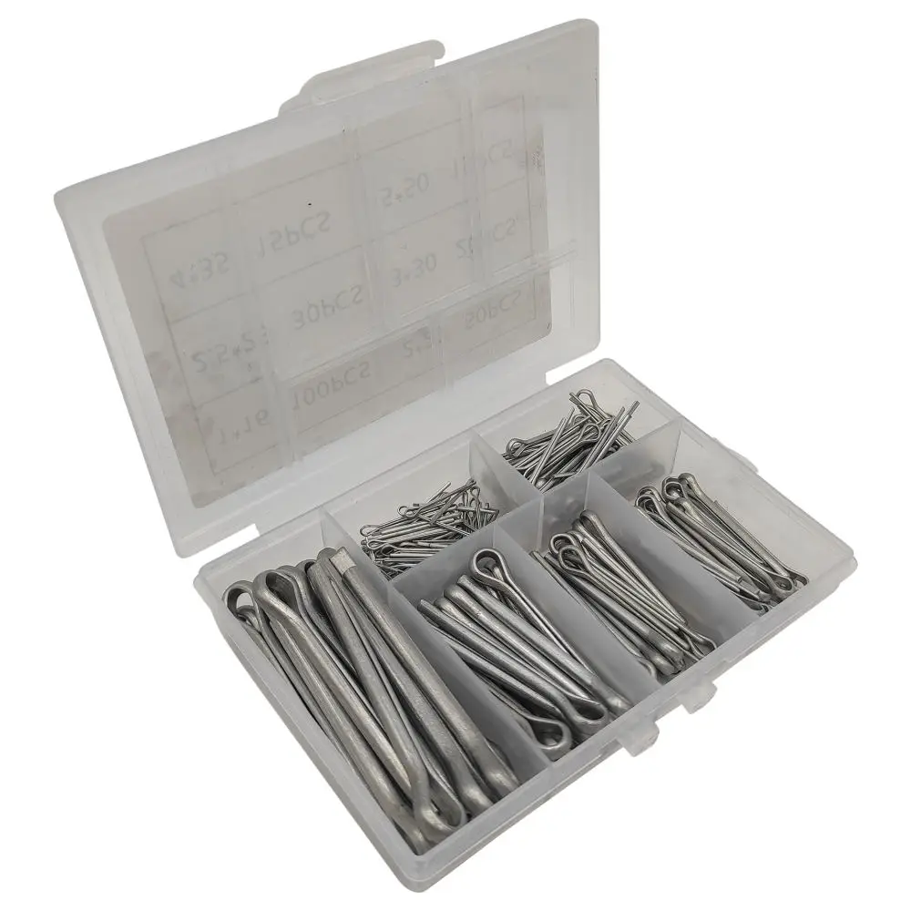 Galvanized Carbon Steel Fastener Kit Cotter Pins Hairpin Clips Locking Pins For Automotive Vehicle Repair Hardware Tools