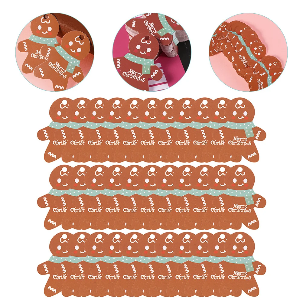 100 قطعة هدية الكريسماس كرافت ورقة معلقة العلامات لحفلة عيد الميلاد Diy بها بنفسك لوازم الحرفية تسمية اسم العلامات يعرض حقيبة زجاجة النبيذ