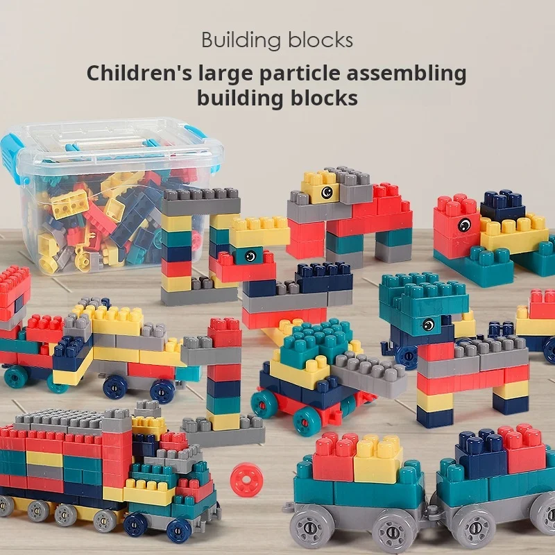 

68-440PCS/Popular Toys for Children: Inserting and Assembling Large Particle Building Blocks, Puzzle Toys, DIY Construction Toys