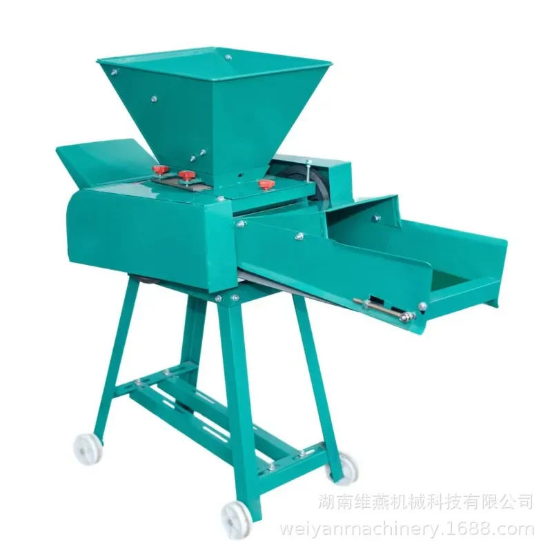 Automatic Conveyor Belt Corn Straw Grass Crusher for Guillotine Machine Small Wet and Dry Household 220V for Cattle and Sheep