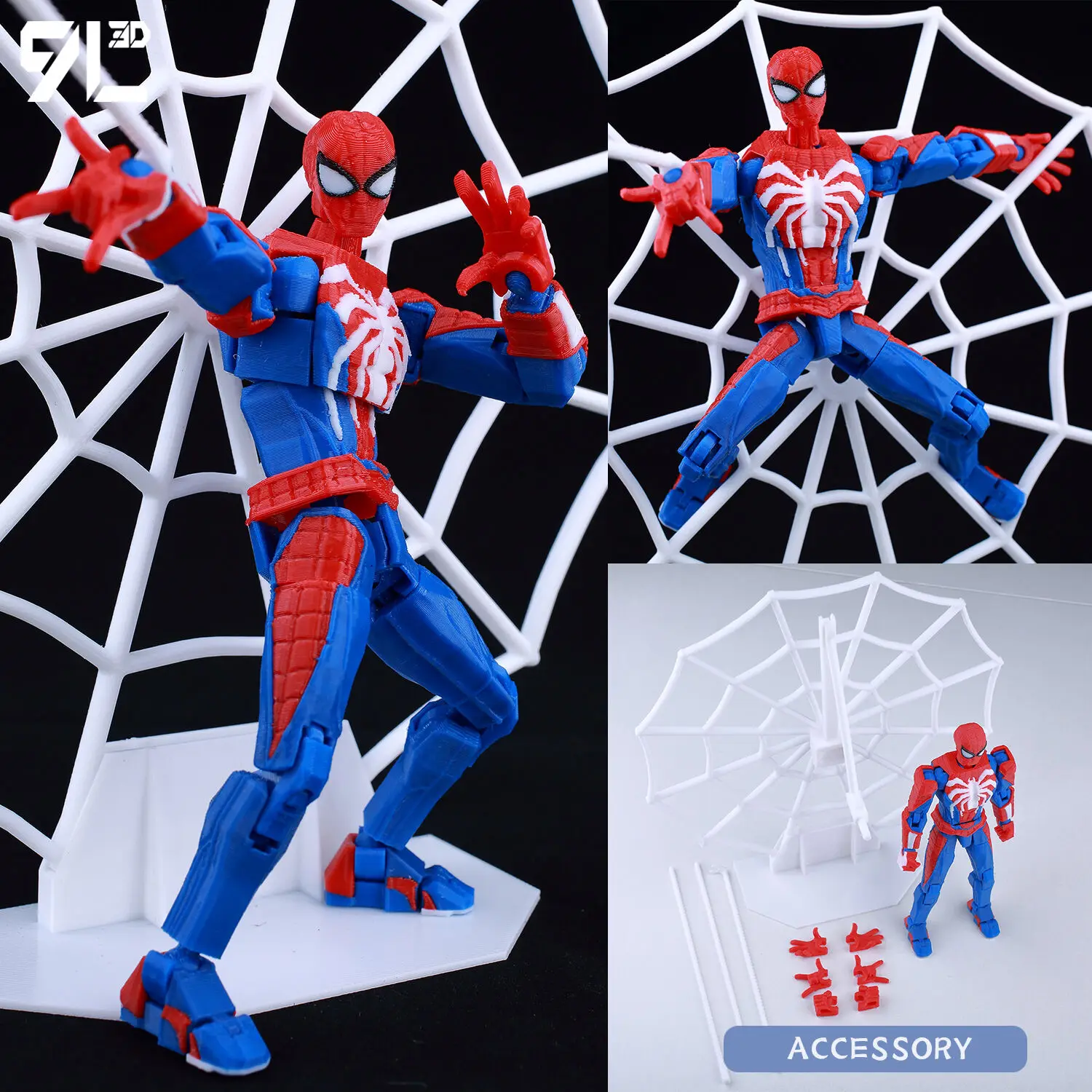 9L 3D プリントデッドプールウルヴァリンバットマンスパイダーマン
