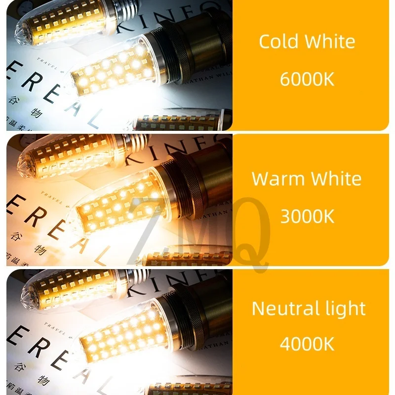 جديد سوبر عمر طويل E27 E14 18 واط 20 واط 24 واط 30 واط LED مصباح لمبة الذرة التيار المتناوب 220 فولت لا وميض 2835 سمد مصباح ليد/الإضاءة