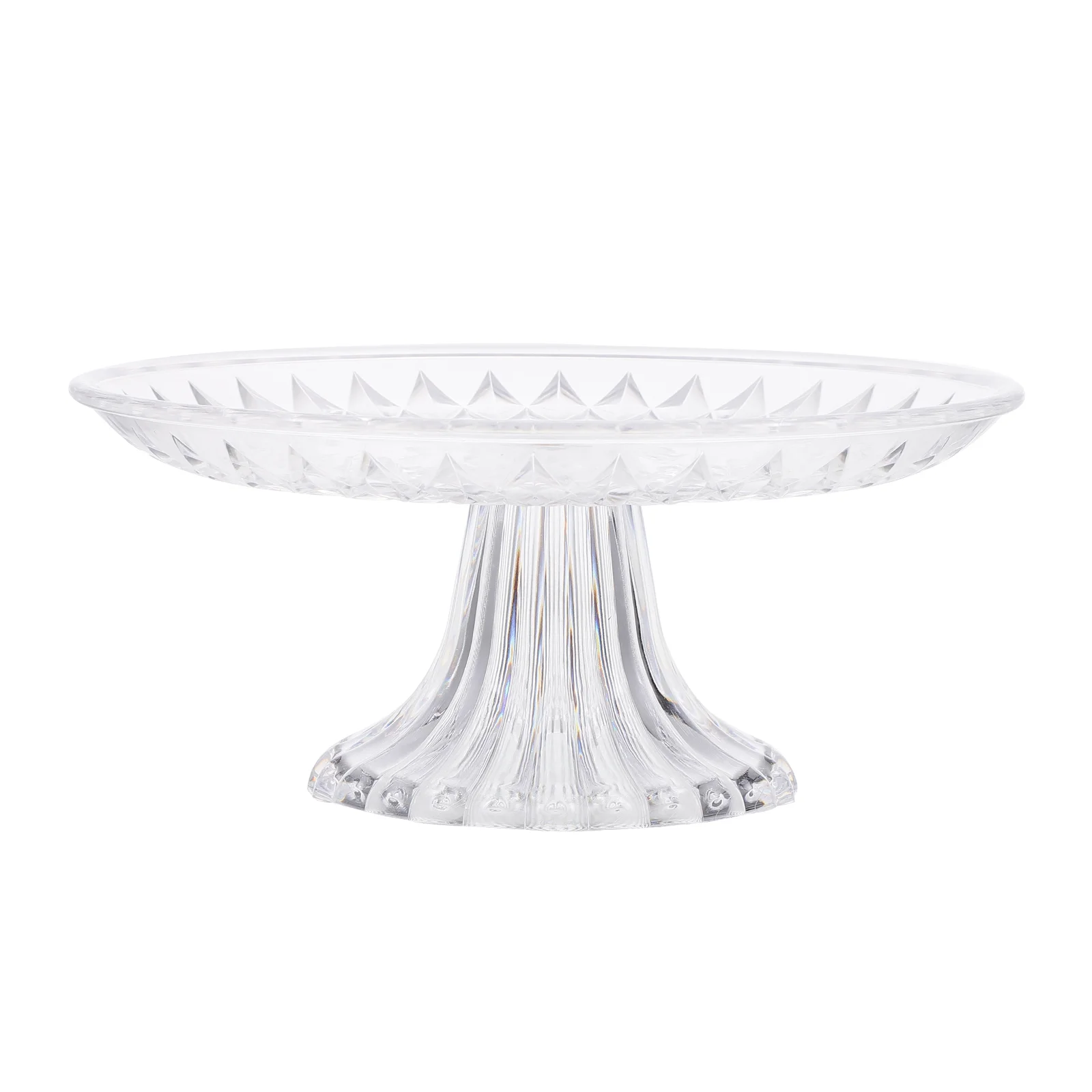 

Serving Tray Crystal Fruit Plate Set Acrylic Food Dish Baby Boy Cake Stand Ice-cream