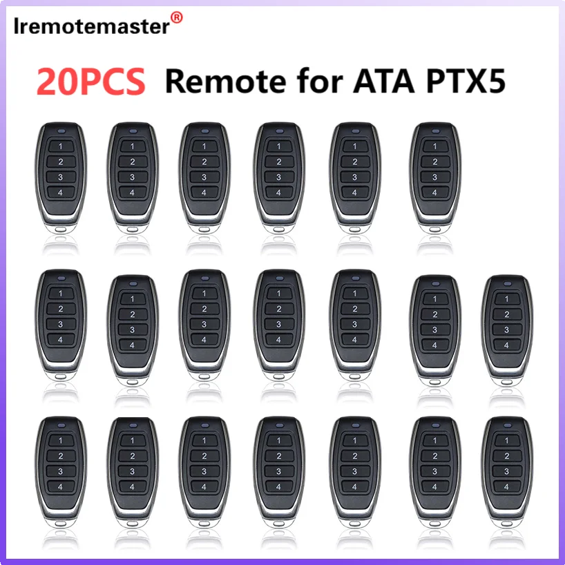 For ATA PTX5 Garage Door Remote Control TrioCode GDO PTX-5v1 PTX-5v2 GDO 11v1/6v3/6v4/7v2/7v3/8v3/9v2/9v3 433.92MHz Rolling Code