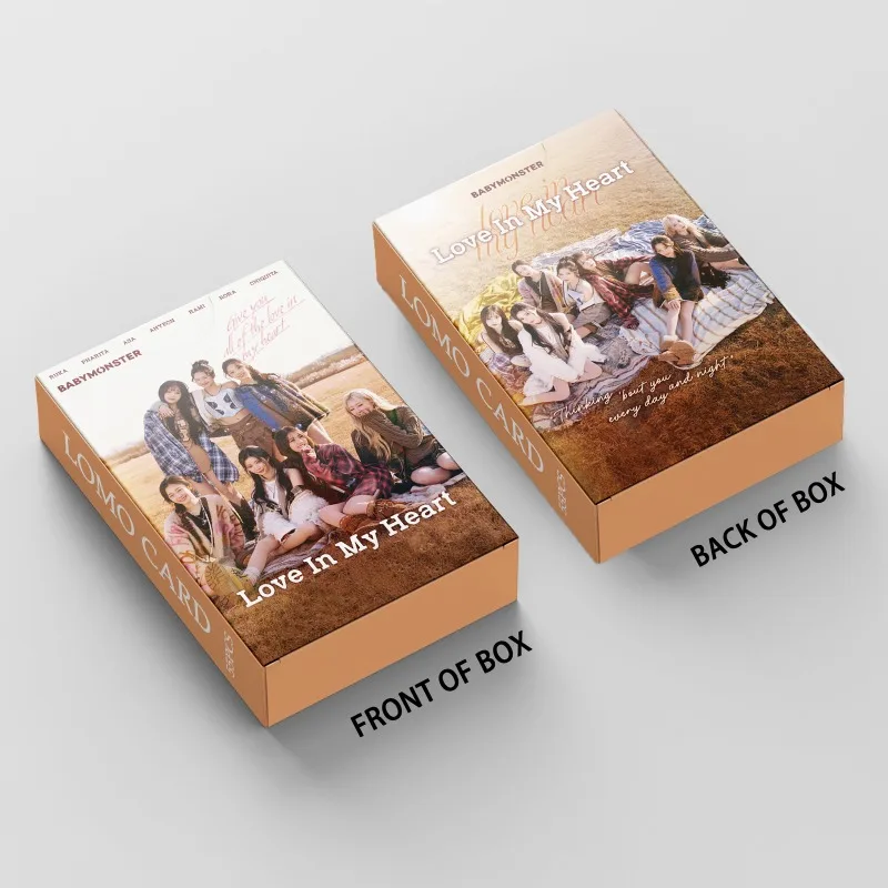 55 pz/set Kpop BABYMONSTER Lomo Carte Album di Foto Amore nel Mio Cuore BABY MONSTER Cartoline Fotografiche AHYEON Cartoline di Alta Qualità