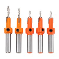 5Pcs Wood Hole Drill Bit,8MM Shank Countersink Drill Bit Router Bit,Wood Working Counter Sink Drill Bit Set Screw Cutter