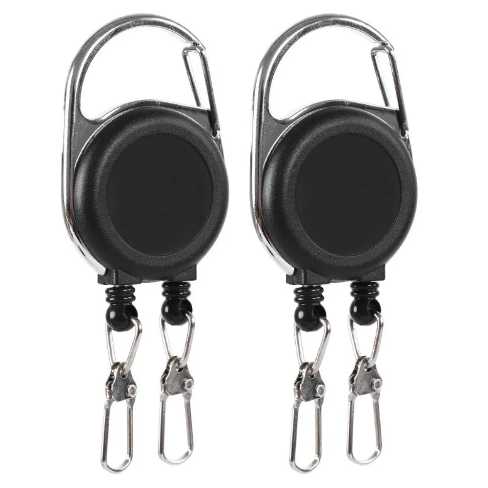 1pc Roll Retractable Retractable Keychain Durable Cord Multifunctional ID Card Holder Anti-lost Badge Keyring Key Management