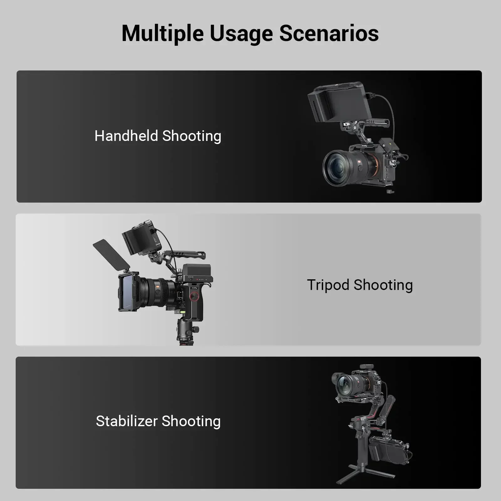 SmallRig Full DSLR Camera Cagefor A7m4 A7 IV for Sony Alpha a7iv A7 IV / Alpha 7S III Advanced Cage Kit L-Bracket Baseplate