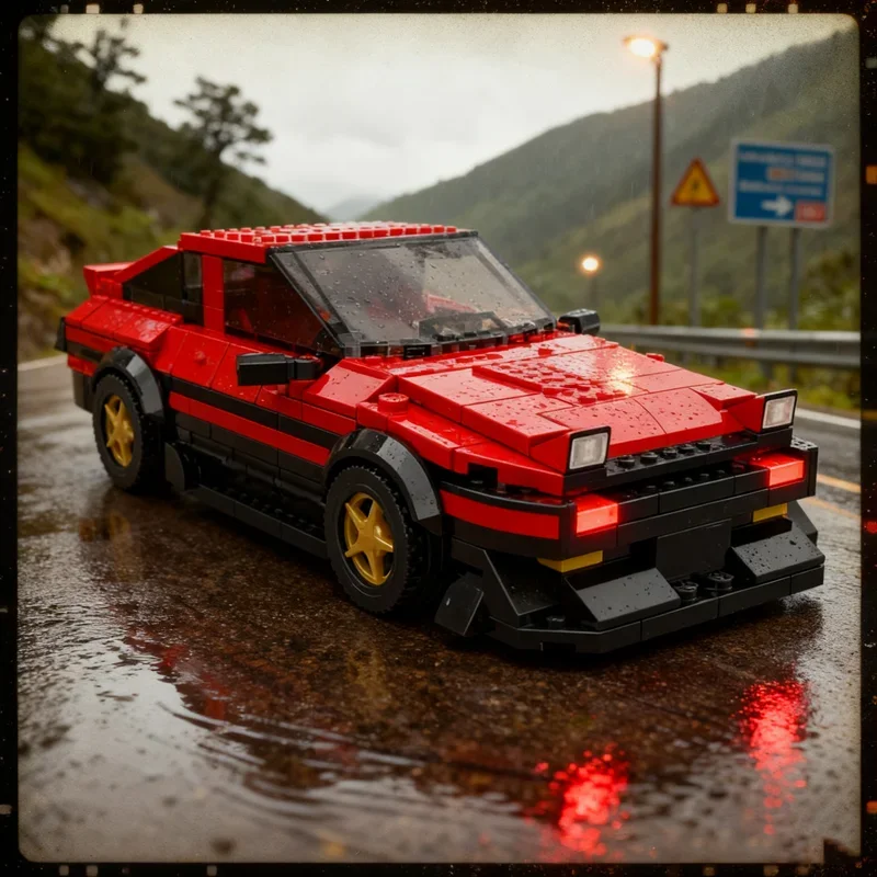 314 Uds MOC Toyota GT Apex ciudad roja campeones modelo regalo de Navidad juguetes de construcción bloques arquitectura montar ladrillo creativo niños