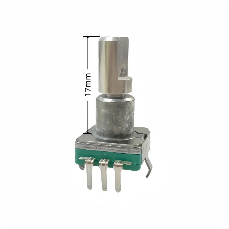5pcs EC11 360 Degree Rotary Potentiometer With Push Button 30 Position 5pins Encoder Code Switch 17mm Half Shaft