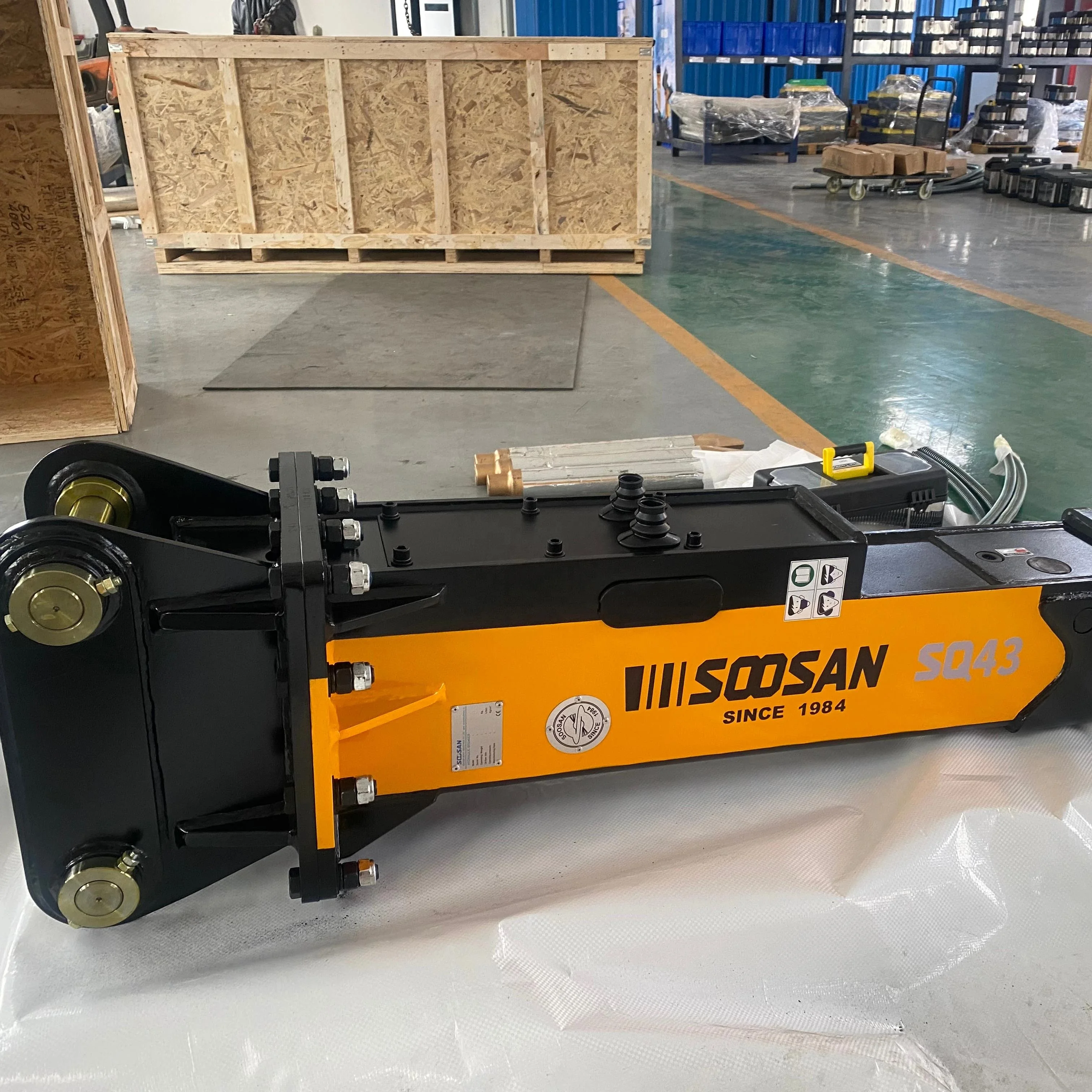 Construction Hydraulic Breaker with Gearbox Engine Motor Chisel Pump SQ43 Essential Core Components for Mining Industries New