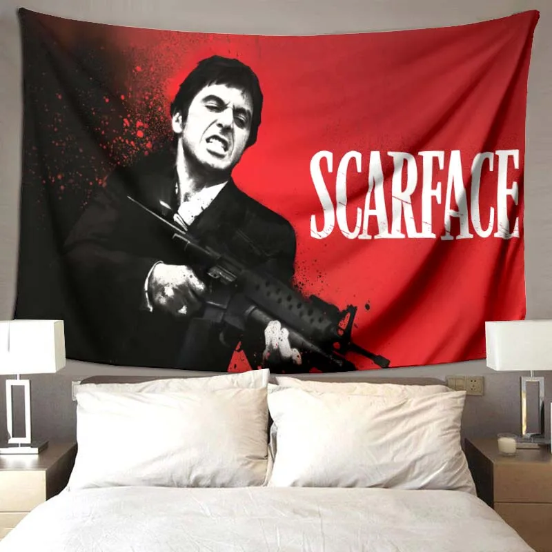 Scarface Pattern blanket, soft and comfortable blanket for living room sofa, baby blanket for children bedroom, birthday present