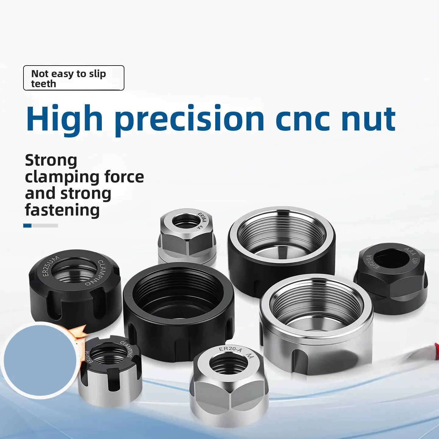 ER nut high precision numerical control tool holder engraving machine spindle nut pressing cap UM collet type A ER11/16/25/32
