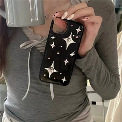Ins Sweet Cool Girl Graffiti Print Phone Case For iPhone 16 Pro Max 15 14 13 12 11 Pro X Xr Xs max Mini 7 8 Plus Y2K Phone Case