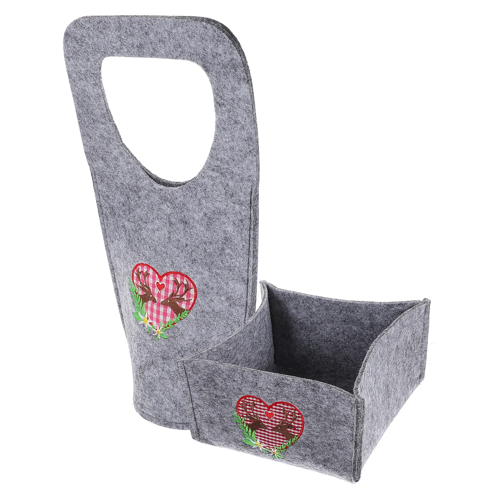 

1Set Christmas Non-Woven Reusable Wine Bottle Storage Bag Durable Practical Party Gift Organizer Bag Party Wine Bottle