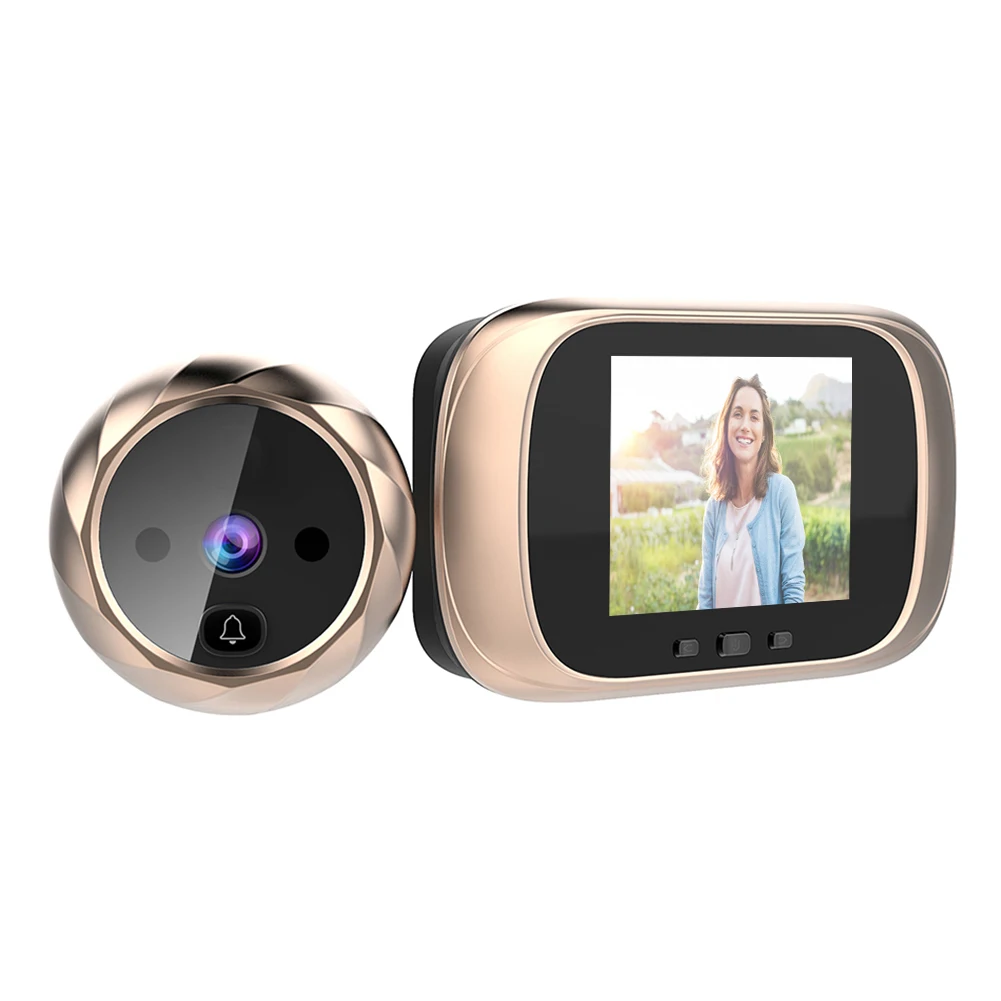 Campainha eletrônica olho mágico câmera da porta 2.8 polegada tela campainha digital porta eletrônica olho mágico câmera campainha da porta
