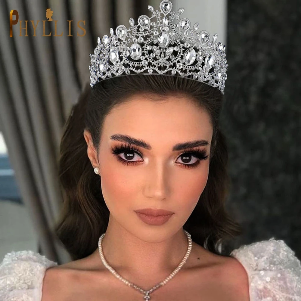 A44 elegante tiaras de noiva coroa mulher headdress festa coroa acessórios para o cabelo casamento concurso prom diadem noiva bandana