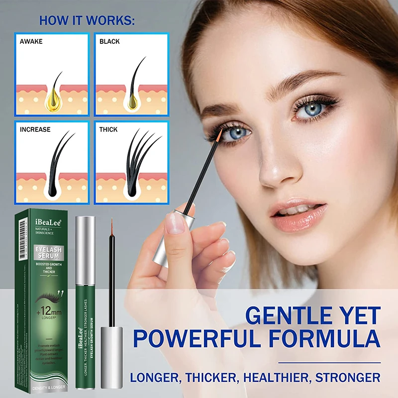 Fast Eyelash Growth Serum 7 วันขนตาธรรมชาติ Enhancer Longer Fuller หนา Curling Lash Treatment Eye Care แต่งหน้าความงาม