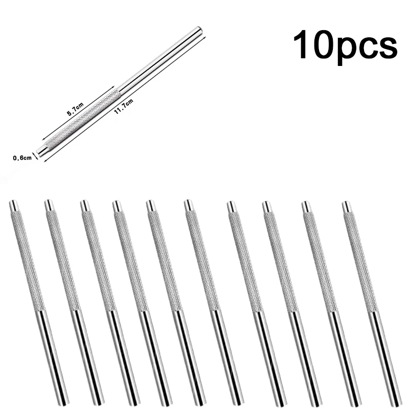 

10pcs Dental Mirror Stainless Steel Handle Oral Exam Tool Dentist Equipment Reflective Surface Mouth Mirror