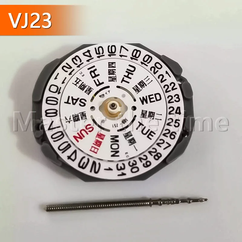 Новые детали механизма кварцевых часов VJ23, двойной календарь VJ23B, тройной игольчатый механизм часов для ремонта часов и проектов «сделай сам» Новые детали механизма кварцевых часов VJ23, двойной календарь VJ23B, тройной игольчатый механизм часов для ремонта часов и проектов «сделай сам»