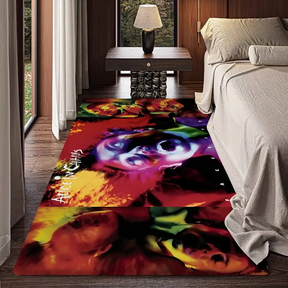 A-Alice I-In C-Chains Bathroom Mat Kids Room Bedroom Decoration Balcony Anti-Slip Doormat Living Room Welcome Rug