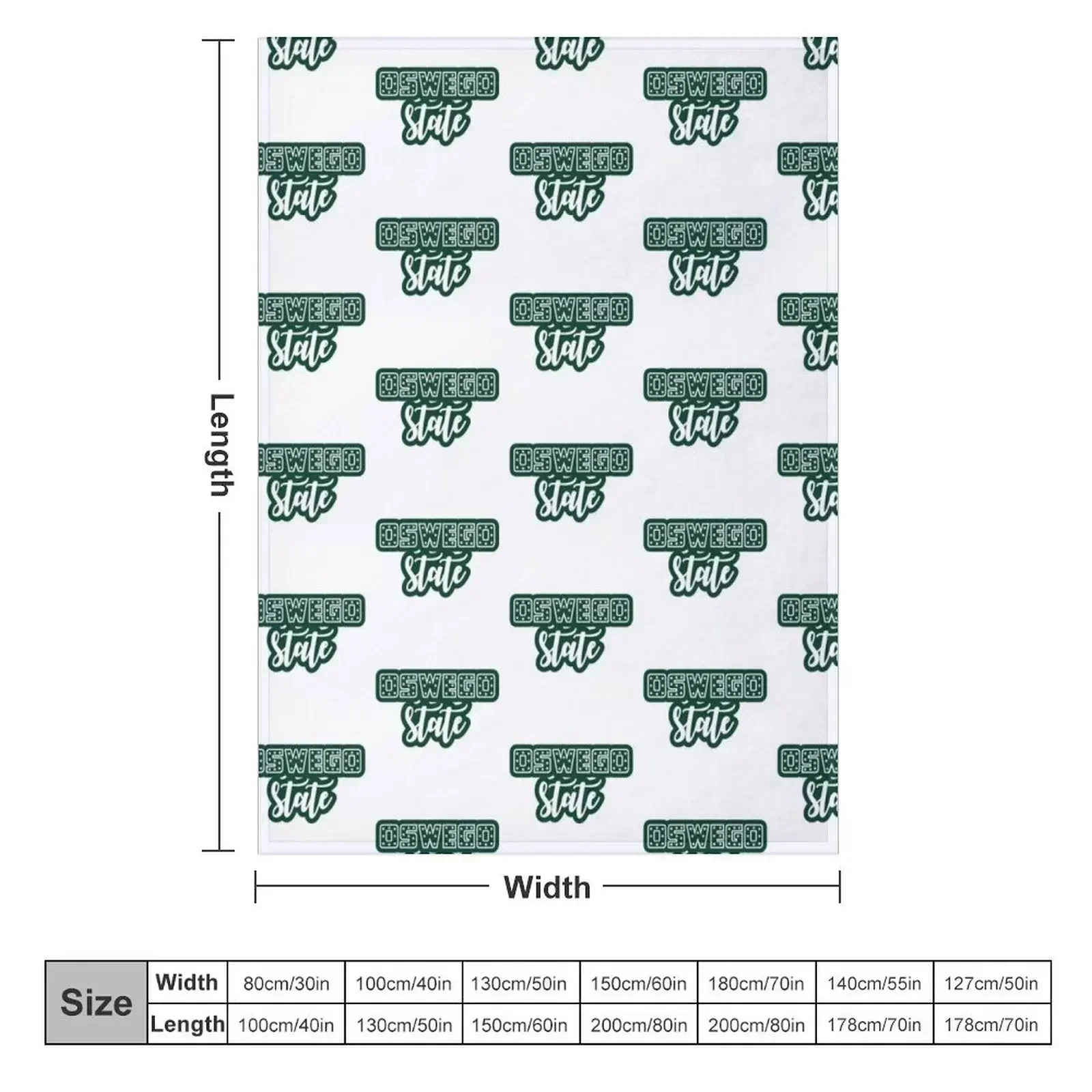 Oswego State Throw Blanket Sofa Giant Sofa Luxury Designer Flannel Fabric Bed covers Thermal Blankets