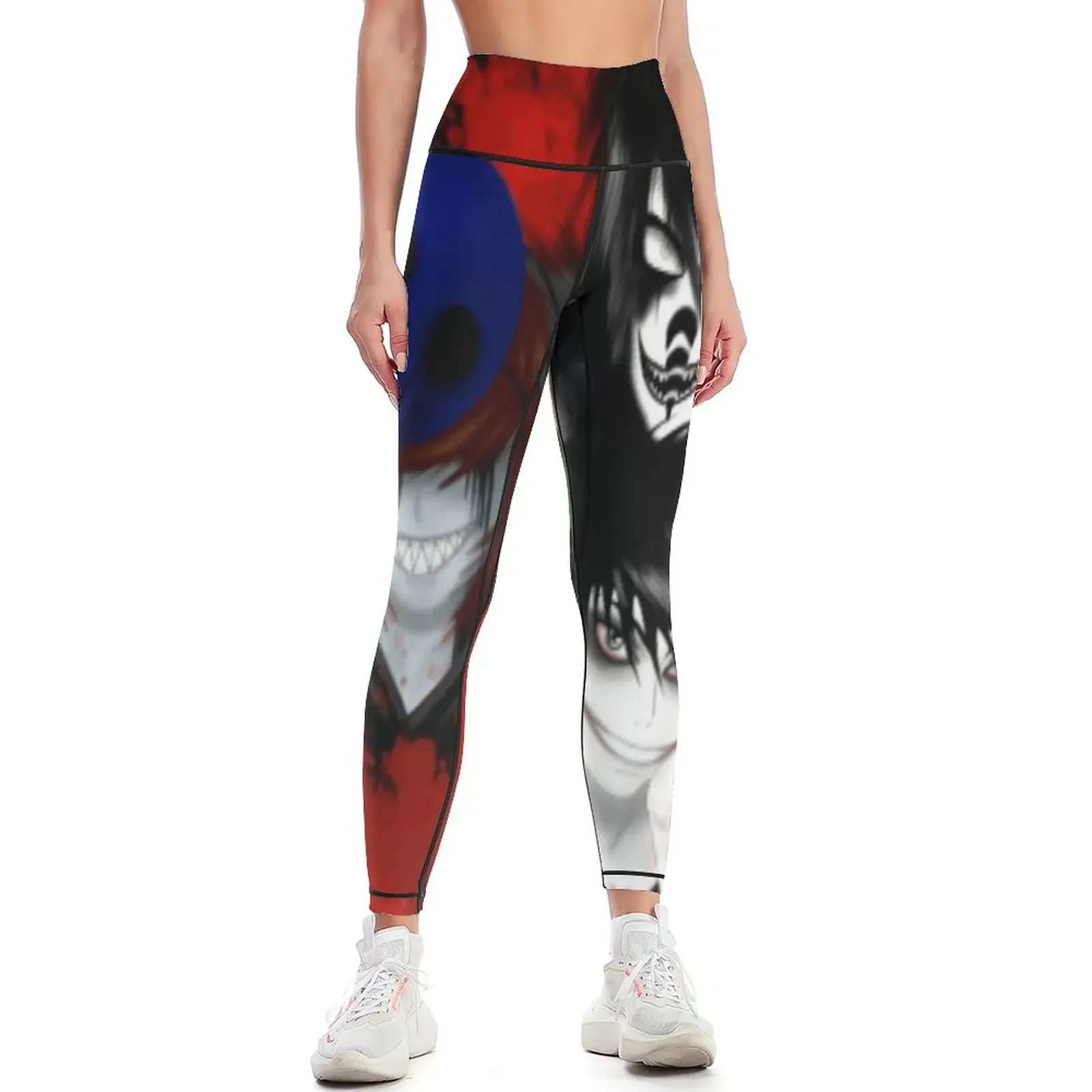 

creepypasta Leggings Women's gym leggins push up woman Sportswear woman gym Womens Leggings