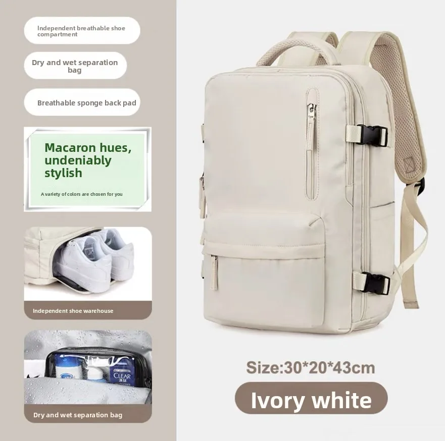 Motorcycle Backpack Expandable 15.6 Inch Laptop Travel Bag Large Capacity Oxford Fabric for Riding Hiking Commuting Carry On