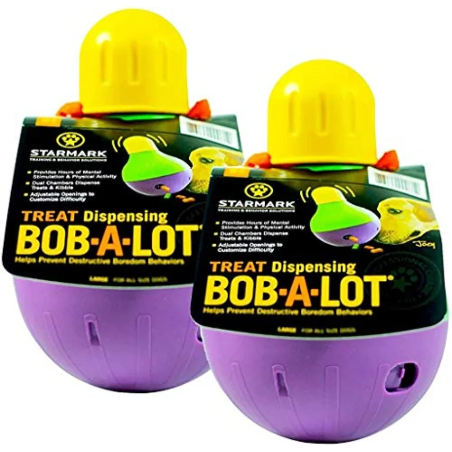 

Набор из 2 больших интерактивных игрушек для собак Bob-A-Lot