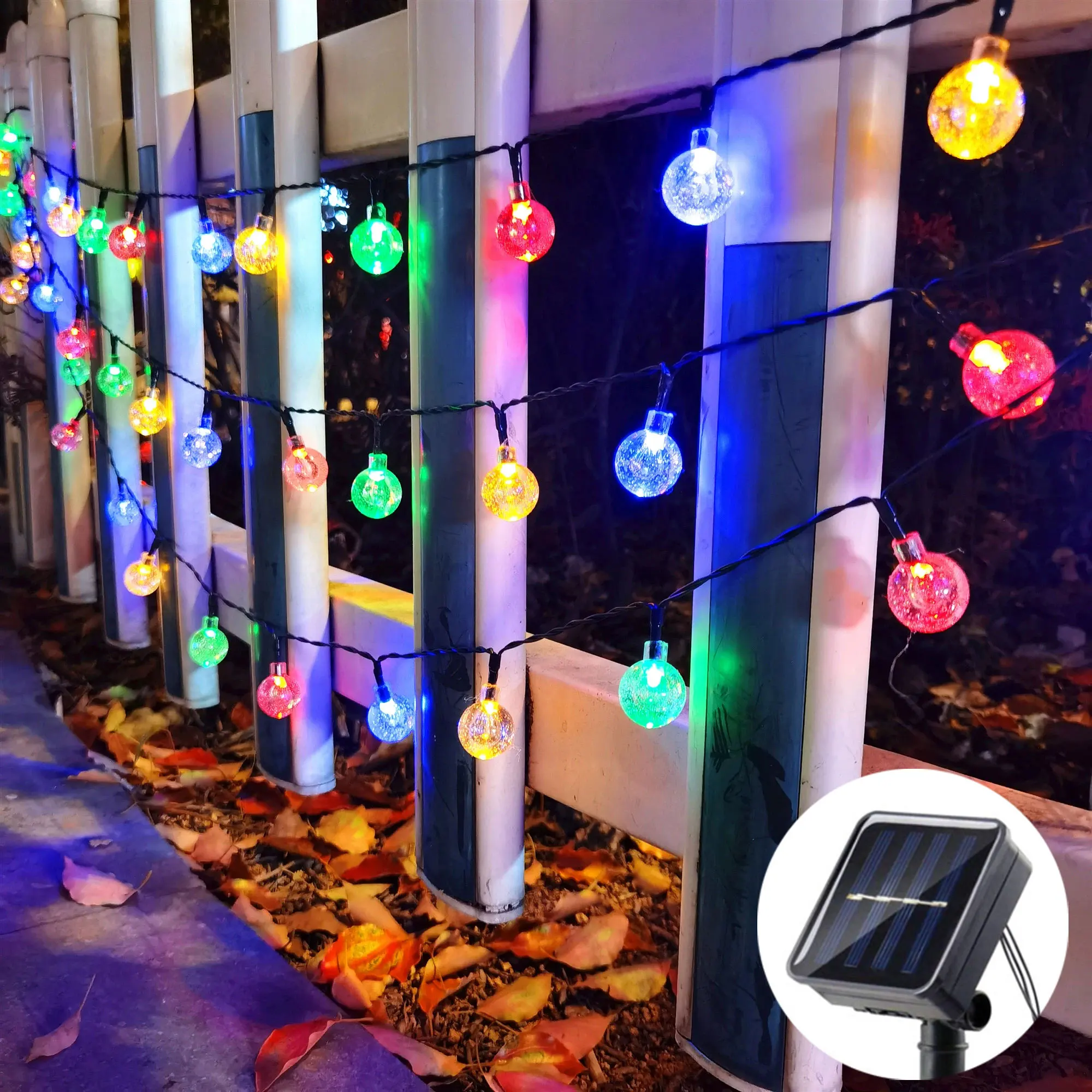 

Outdoor Solar Lamp LED Bubble Ball Fairy String Lights Camping Garden Summer Wedding Party Home Balcony Decoration Solar Garland