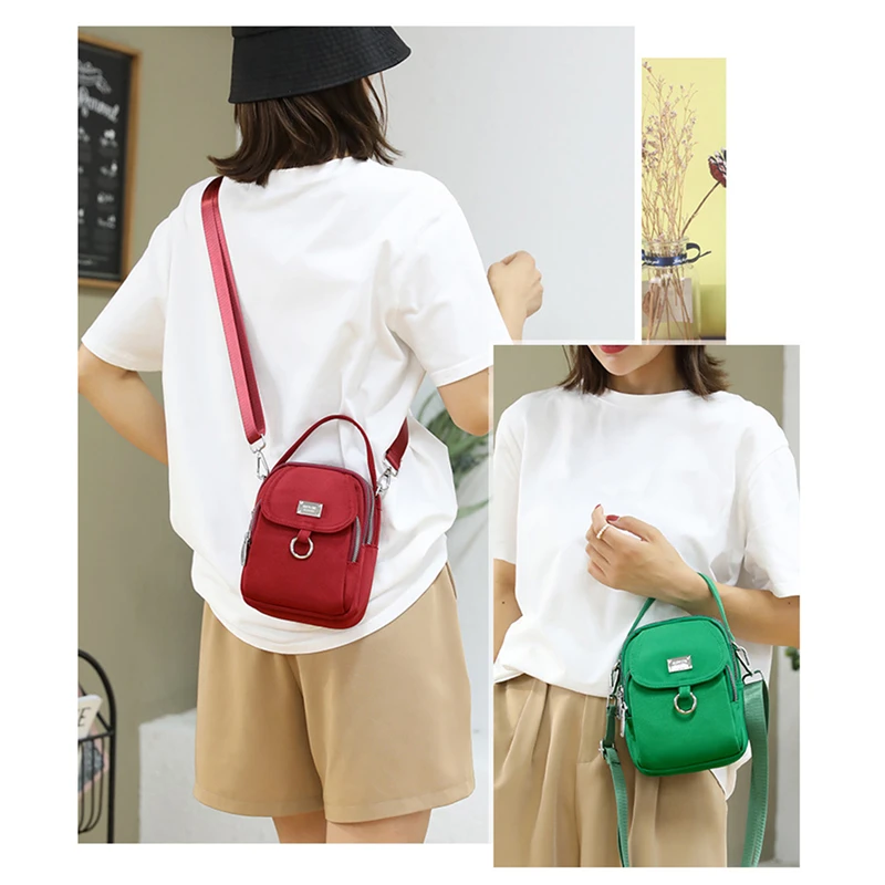 Women\'s Single Shoulder Bag Fashion Bag High Quality Durable Fabric Female Mini Handbag Phone Bag Zipper Cross-body Bag 2024 New