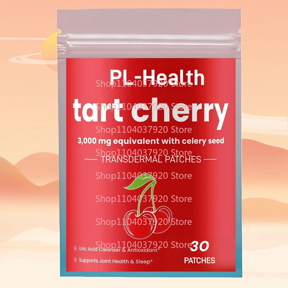 

30 пластырей Термопластыри Tart Cherry с семенами селера — антиоксидант, комфорт суставов, гибкость, иммунитет, здоровье, сон
