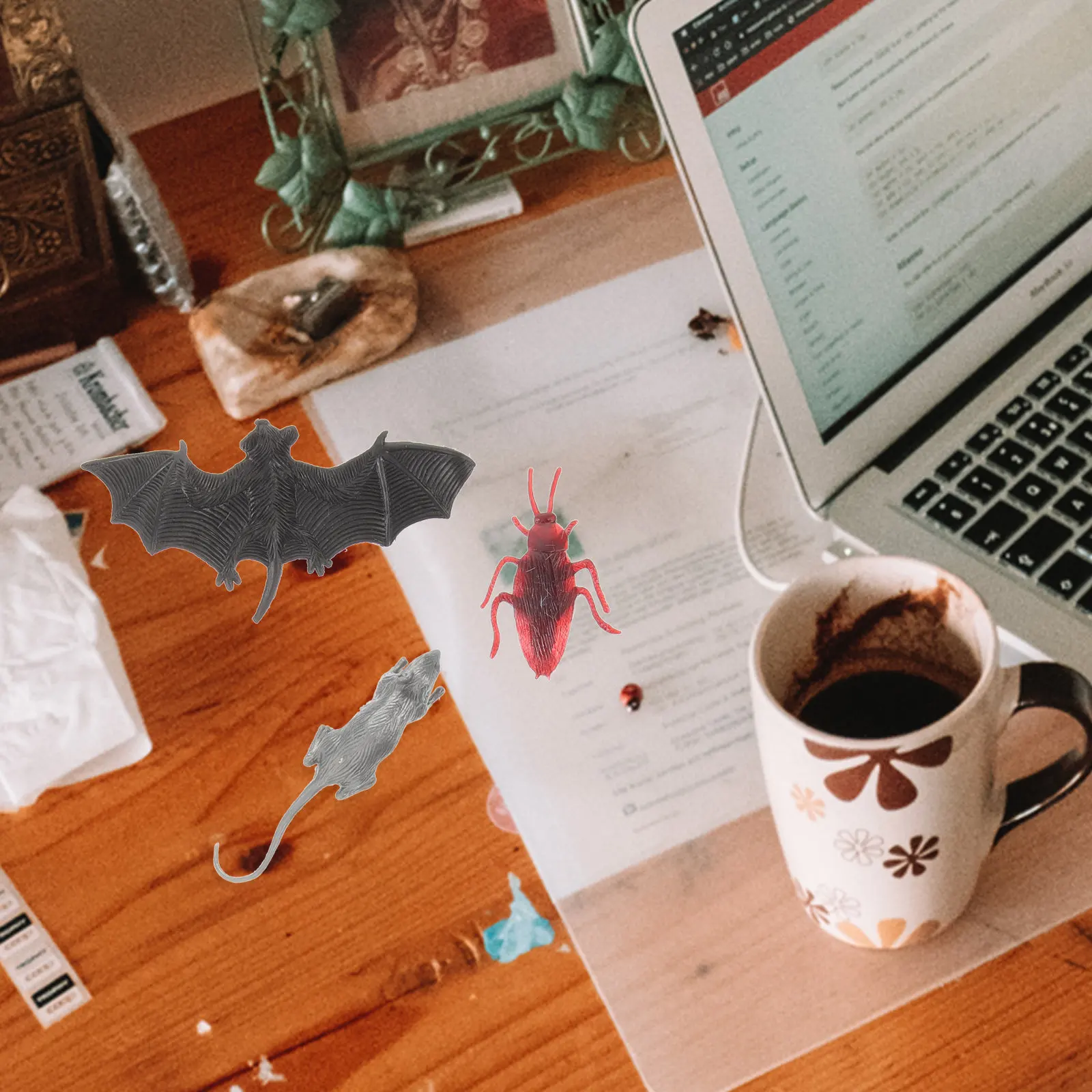 

40Pcs Realistic Insect Learning Tools Educational Cognitive Playset for Kids Adults Science Classroom Home Office Desk Decor