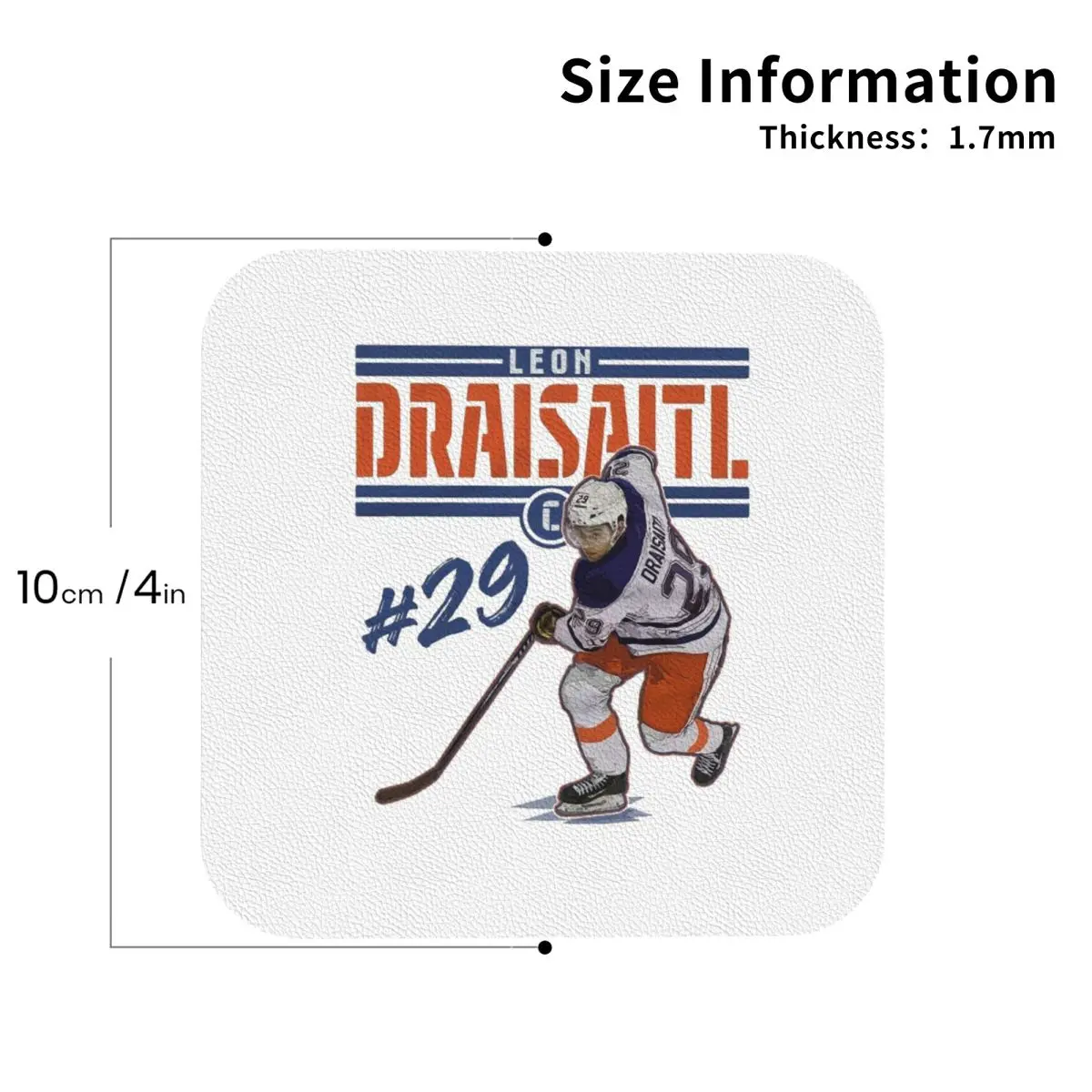 كونور ماك ديفيد 97 لمحبي إدمونتون أويلرز الوقايات المطبخ المفارش كوب عازل الحصير القهوة أدوات المائدة منصات مجموعة من 4