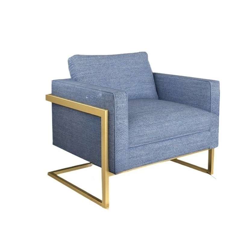 Office business negotiation reception booth wrought iron sofa combination