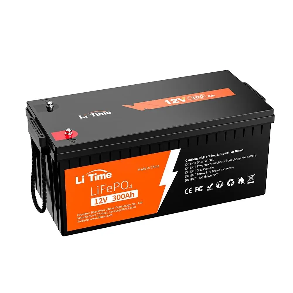 

12V 300Ah LiFePO4 Battery, 12 Volt RV Lithium Battery with 200A BMS, Max. 15000 Deep Cycles, 3840Wh Energy for, Customized