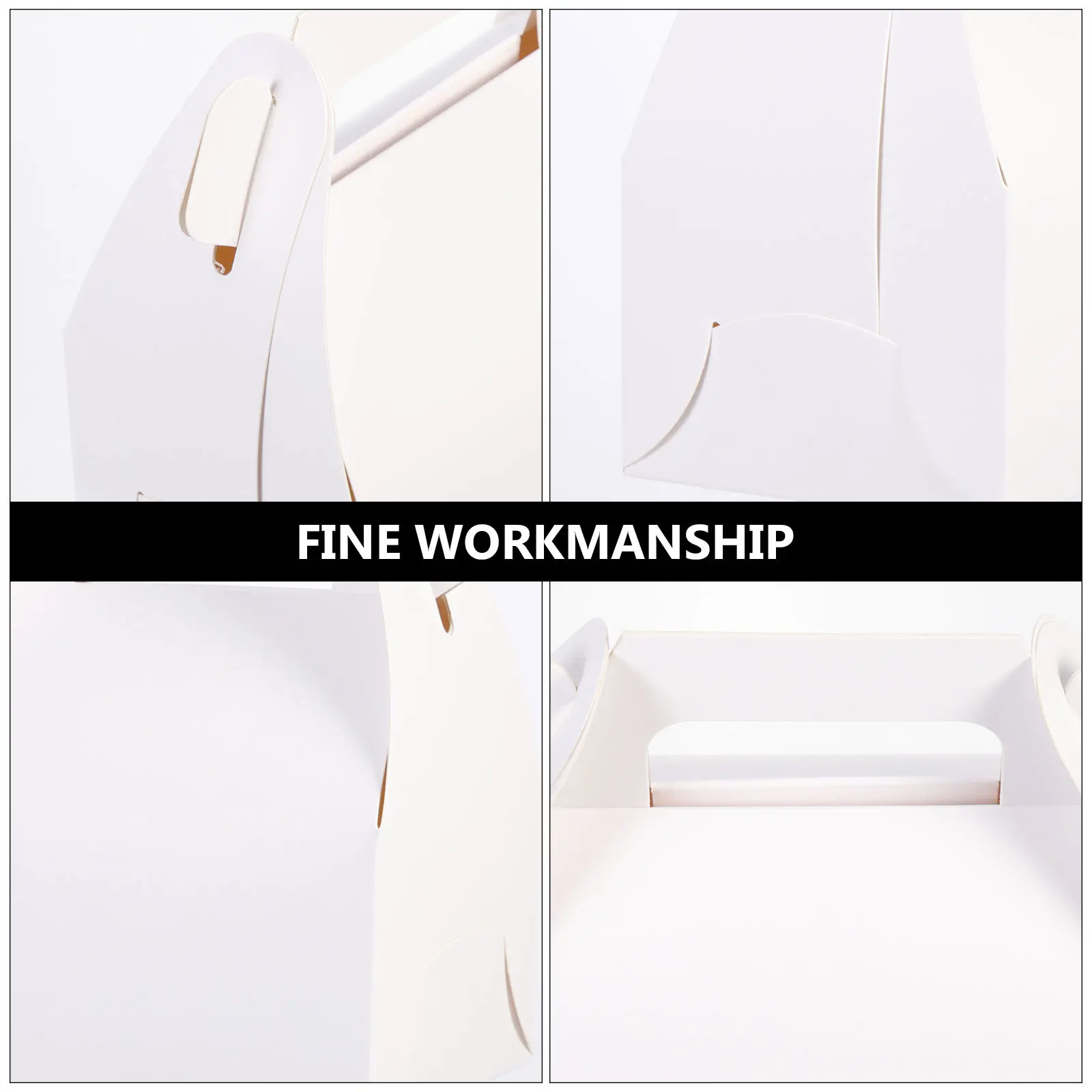 

20Pcs Kraft Paper Box Safe Meal Prep Containers Portable Treat Cases for Candy Biscuits Fried Chicken Single Servings