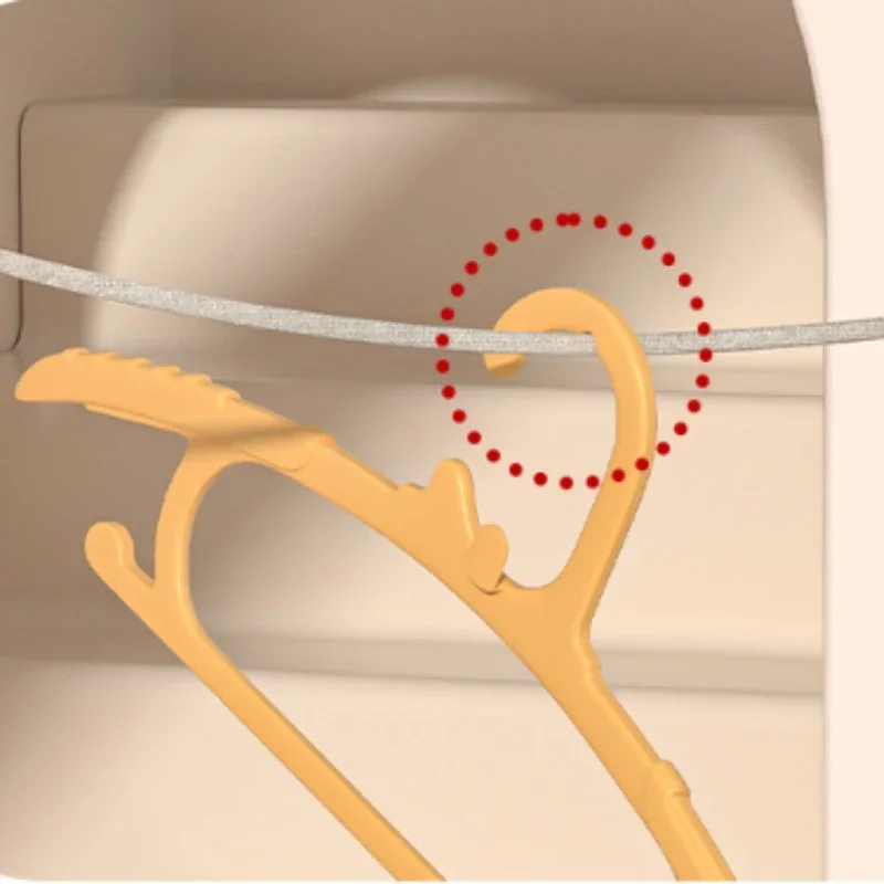 Cabides de bebê antiderrapantes para armário, cabide que economiza espaço para roupas recém-nascidas, cabide em cascata, criança e menina, 10 peças