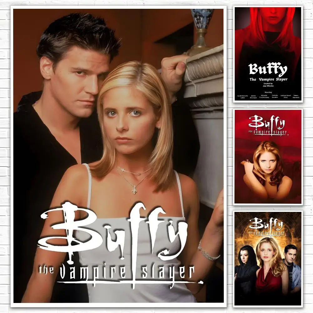 TV Series Buffy the Vampire Slayer Poster Poster All-match HD Waterproof Self-Adhesive Wall Art Sticker For Home Bedroom
